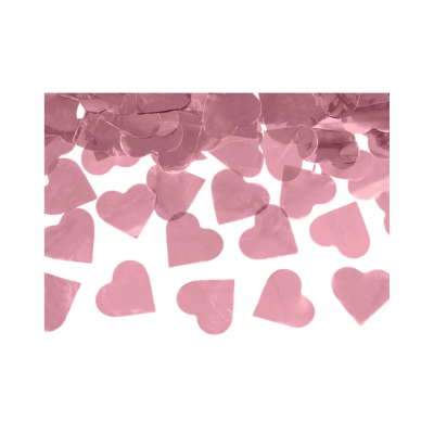 Konfety vystřelovací růžová srdce 60 cm Albi Albi