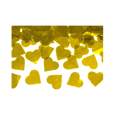 Konfety vystřelovací zlatá srdce 60 cm Albi Albi