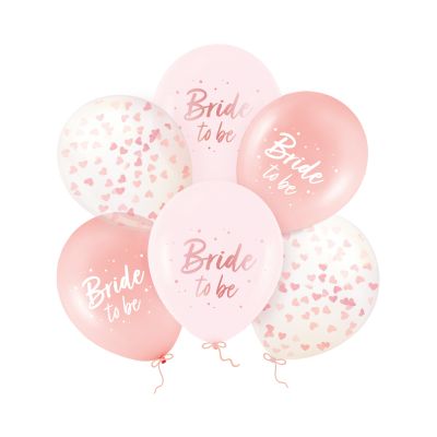 Balónky latexové Bride to be rose gold 6 ks Albi Albi