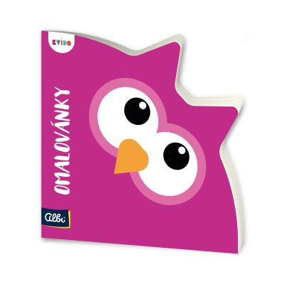 Tvarované omalovánky: Sova - Kvído Albi Albi