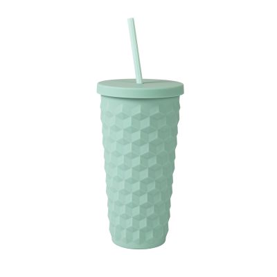 Tyrkysový 3D hrnek s brčkem Albi Albi