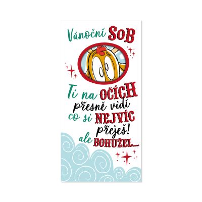 Pop-up obálka na peníze - Sob Albi Albi