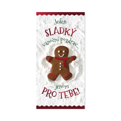 Vánoční obálka na peníze - Veselý perníček Albi Albi